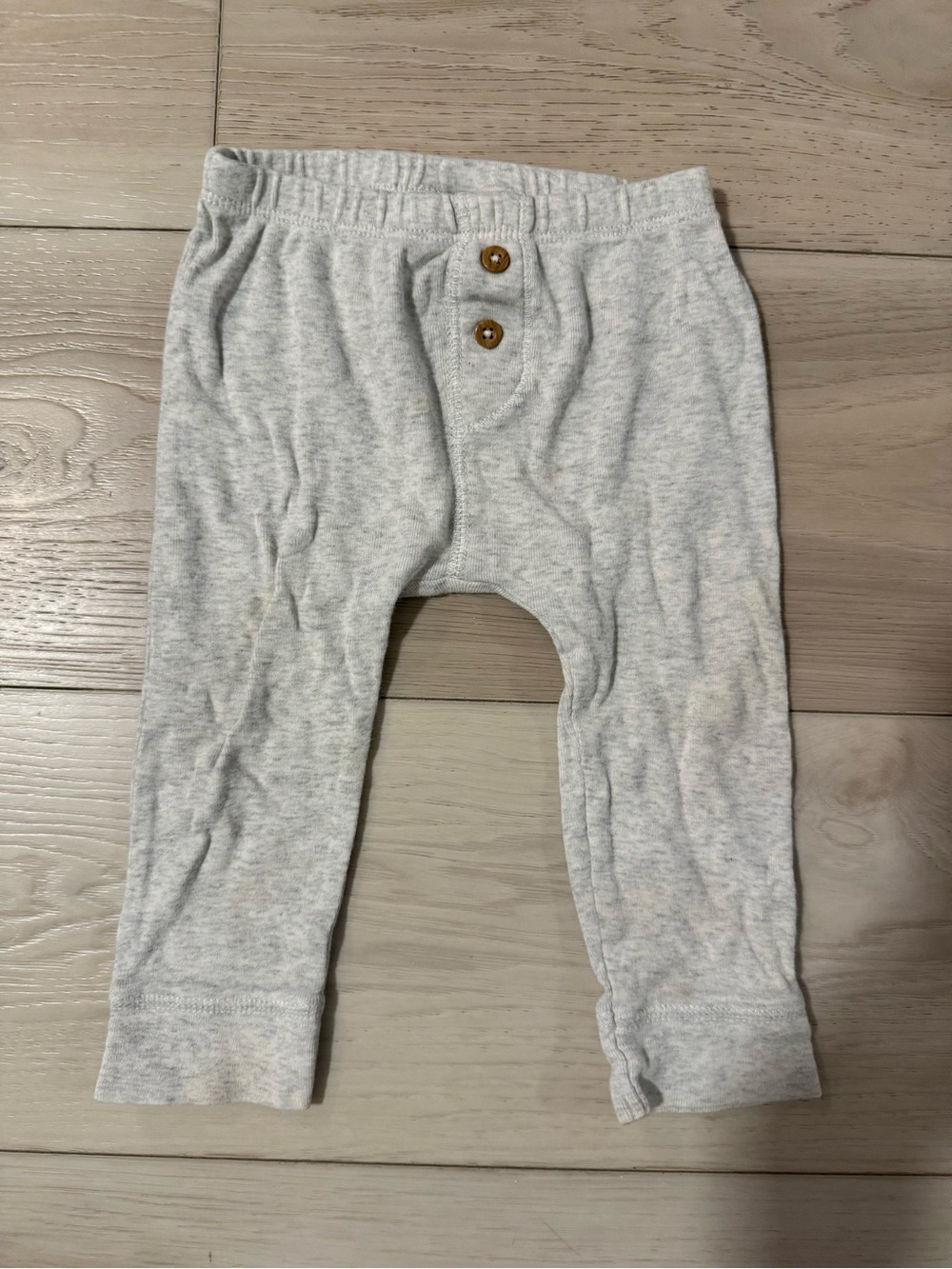 Carter’s Toddler Gray Knit Leggings with Button Detail